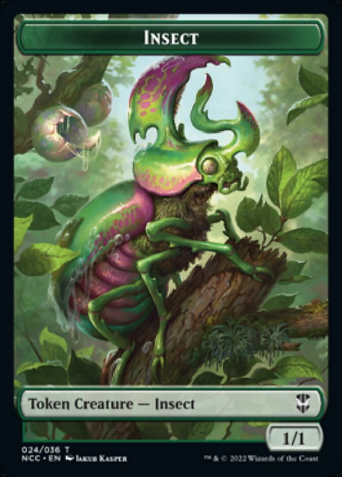 Ogre // Insect Double-Sided Token [Streets of New Capenna Commander Tokens] | Dragon's Lair Comics and Fantasy Houston TX