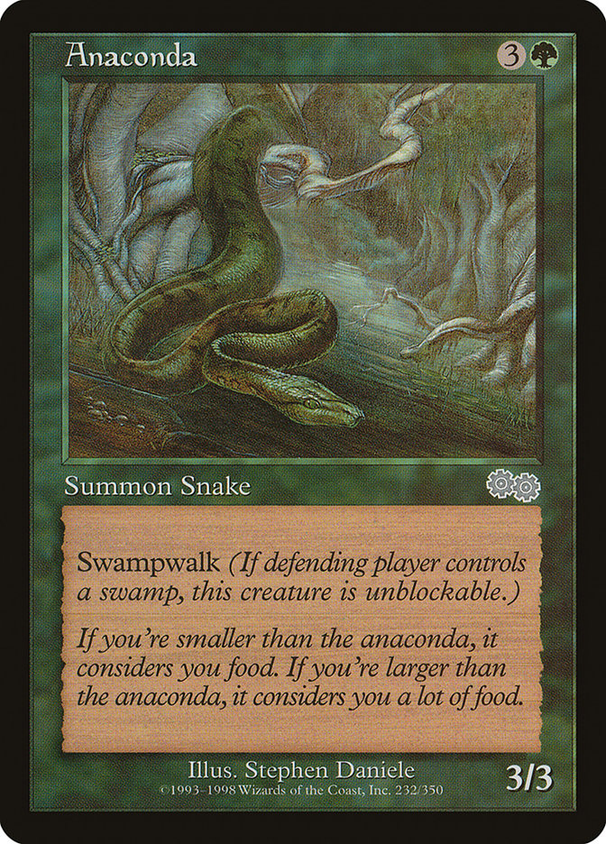 Anaconda [Urza's Saga] | Dragon's Lair Comics and Fantasy Houston TX