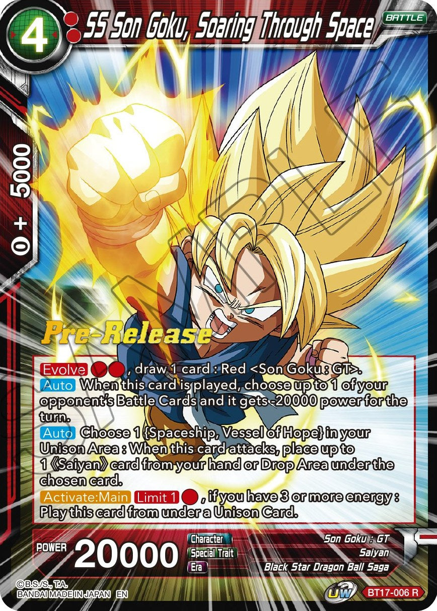 SS Son Goku, Soaring Through Space (BT17-006) [Ultimate Squad Prerelease Promos] | Dragon's Lair Comics and Fantasy Houston TX