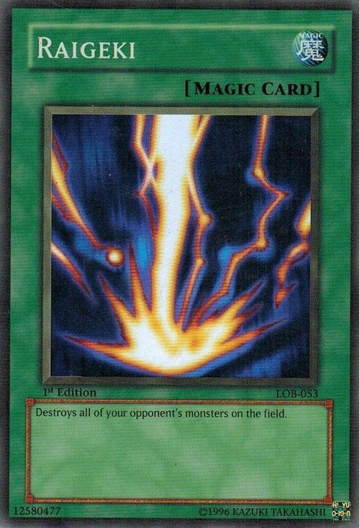 Raigeki [LOB-053] Super Rare | Dragon's Lair Comics and Fantasy Houston TX