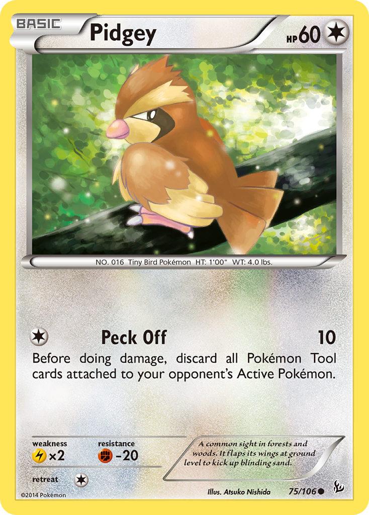 Pidgey (75/106) [XY: Flashfire] | Dragon's Lair Comics and Fantasy Houston TX
