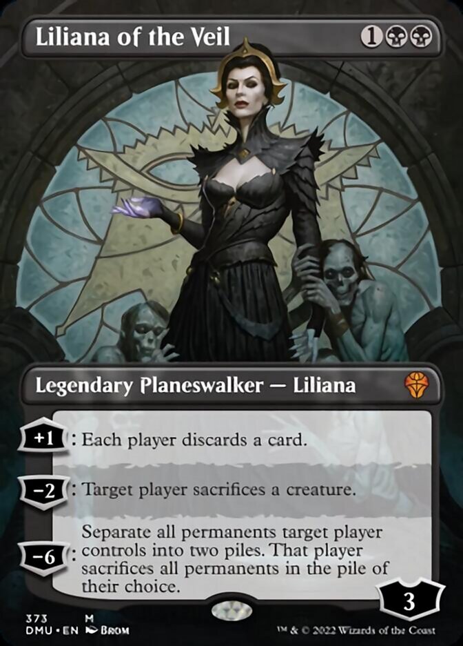 Liliana of the Veil (Borderless) [Dominaria United] | Dragon's Lair Comics and Fantasy Houston TX