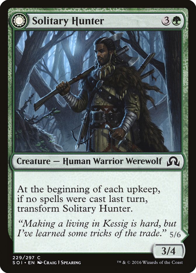 Solitary Hunter // One of the Pack [Shadows over Innistrad] | Dragon's Lair Comics and Fantasy Houston TX