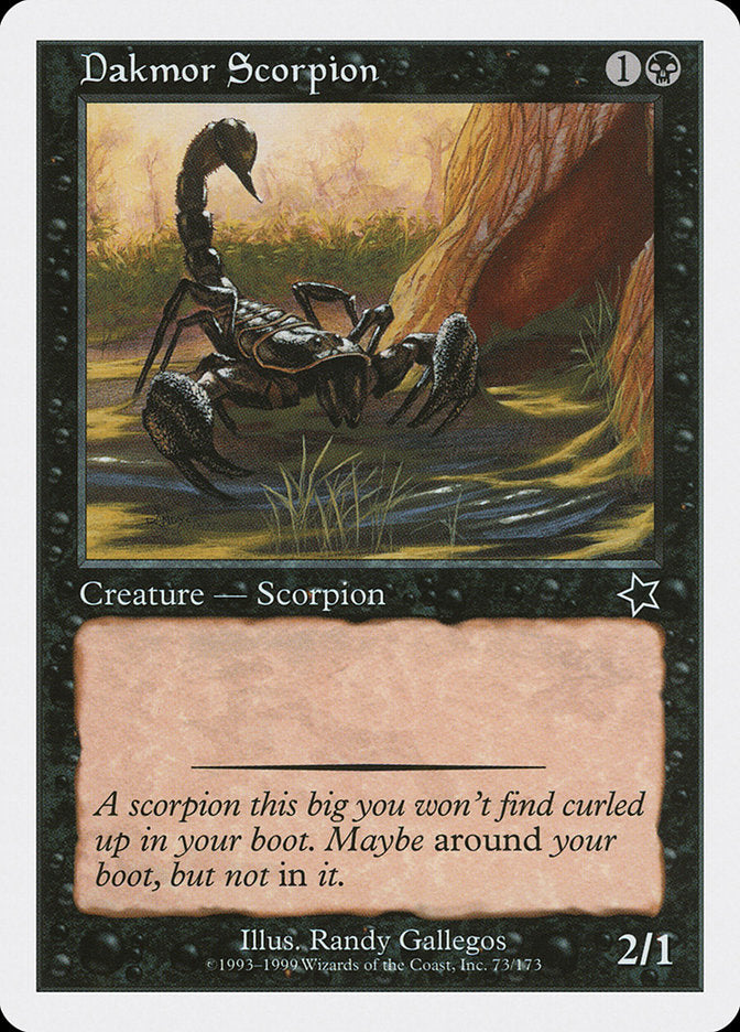Dakmor Scorpion [Starter 1999] | Dragon's Lair Comics and Fantasy Houston TX