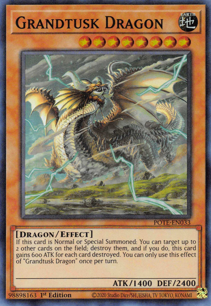 Grandtusk Dragon [POTE-EN033] Super Rare | Dragon's Lair Comics and Fantasy Houston TX