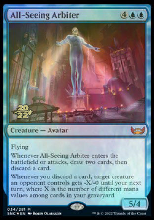 All-Seeing Arbiter [Streets of New Capenna Prerelease Promos] | Dragon's Lair Comics and Fantasy Houston TX