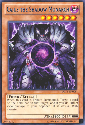 Caius the Shadow Monarch (Blue) [DL15-EN006] Rare | Dragon's Lair Comics and Fantasy Houston TX