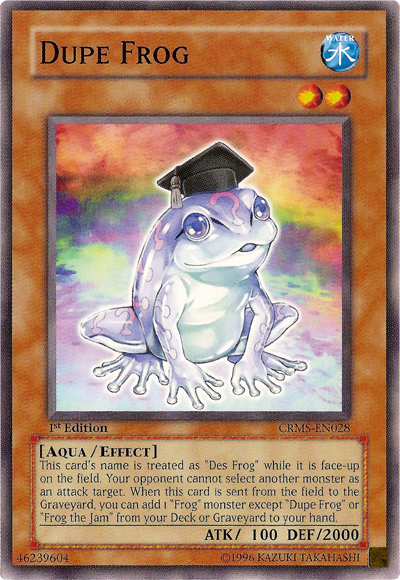 Dupe Frog [CRMS-EN028] Common | Dragon's Lair Comics and Fantasy Houston TX