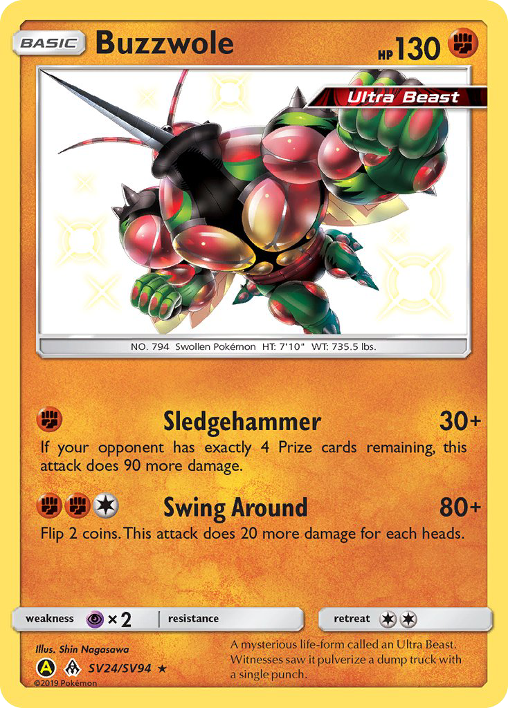 Buzzwole (SV24/SV94) [Sun & Moon: Hidden Fates - Shiny Vault] | Dragon's Lair Comics and Fantasy Houston TX