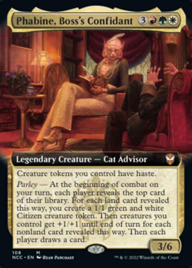 Phabine, Boss's Confidant (Extended Art) [Streets of New Capenna Commander] | Dragon's Lair Comics and Fantasy Houston TX