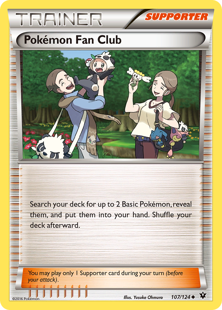 Pokemon Fan Club (107/124) [XY: Fates Collide] | Dragon's Lair Comics and Fantasy Houston TX