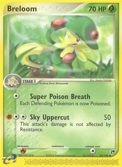 Breloom (33/100) [EX: Sandstorm] | Dragon's Lair Comics and Fantasy Houston TX