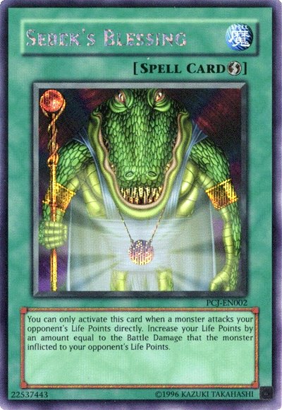 Sebek's Blessing [PCJ-EN002] Prismatic Secret Rare | Dragon's Lair Comics and Fantasy Houston TX