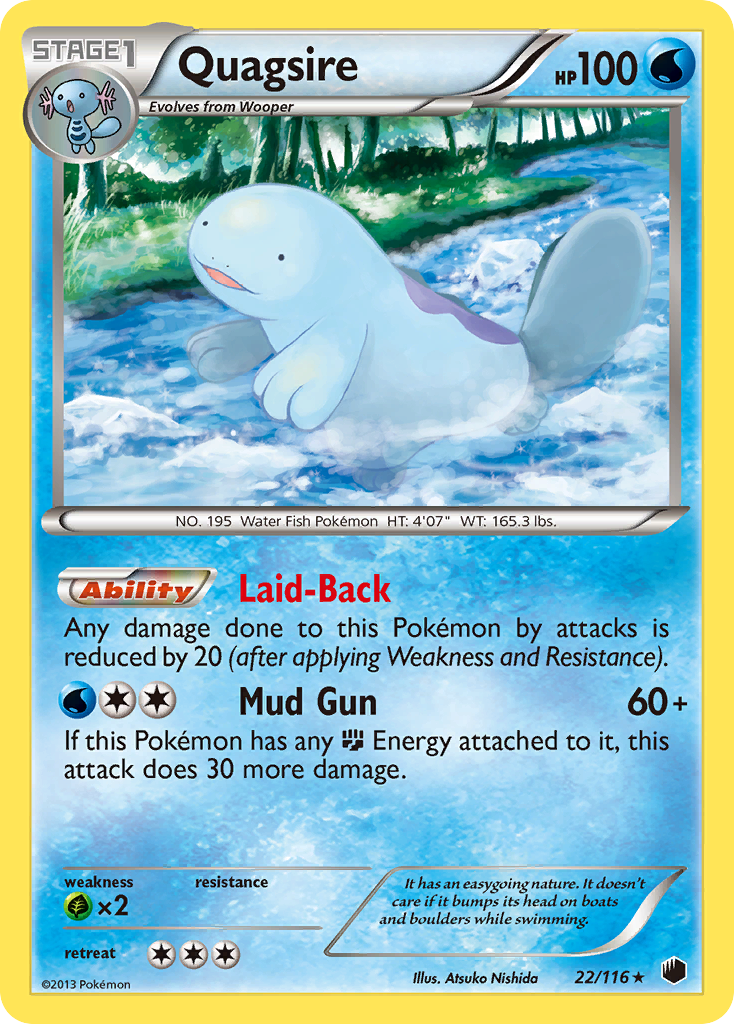 Quagsire (22/116) [Black & White: Plasma Freeze] | Dragon's Lair Comics and Fantasy Houston TX