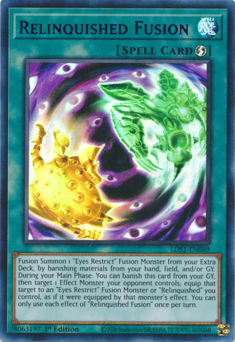 Relinquished Fusion (Purple) [LDS1-EN049] Ultra Rare | Dragon's Lair Comics and Fantasy Houston TX