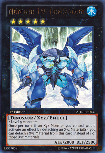 Number 19: Freezadon [ZTIN-EN003] Ultra Rare | Dragon's Lair Comics and Fantasy Houston TX