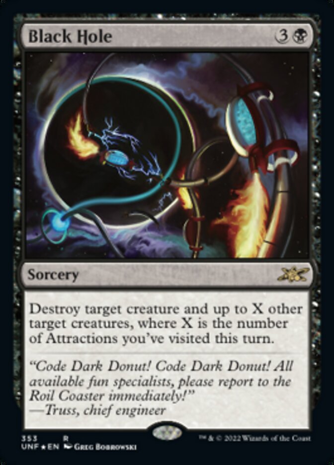 Black Hole (Galaxy Foil) [Unfinity] | Dragon's Lair Comics and Fantasy Houston TX