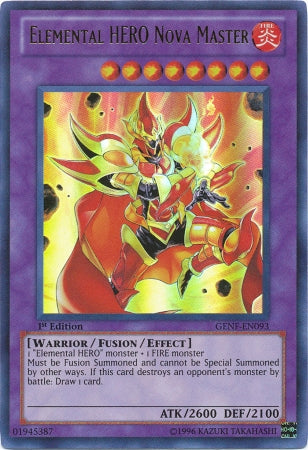 Elemental Hero Nova Master [GENF-EN093] Ultra Rare | Dragon's Lair Comics and Fantasy Houston TX