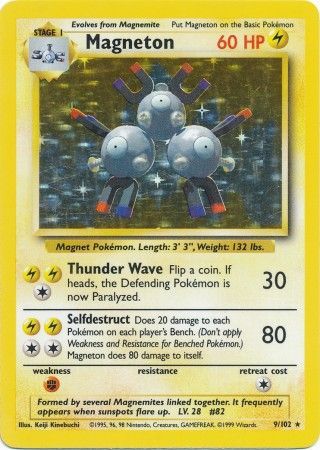Magneton (9/102) [Base Set Unlimited] | Dragon's Lair Comics and Fantasy Houston TX