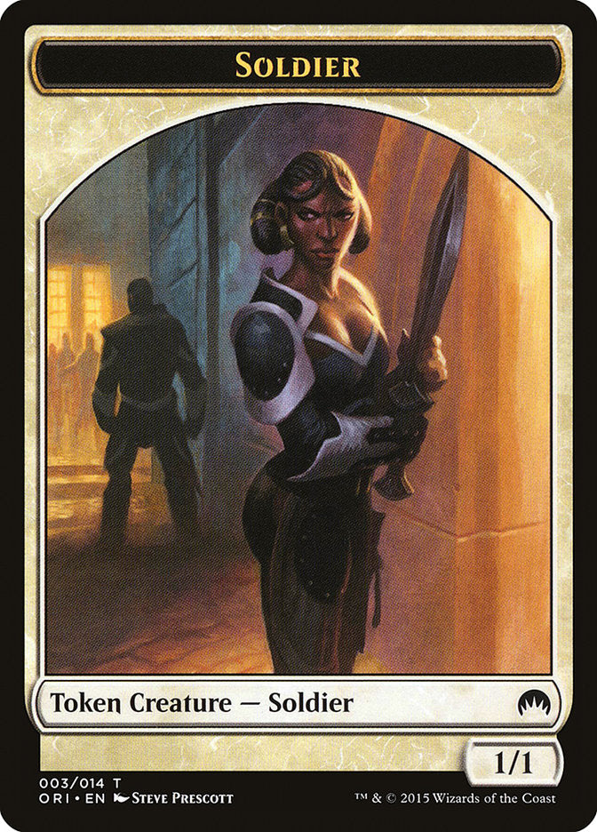 Soldier Token [Magic Origins Tokens] | Dragon's Lair Comics and Fantasy Houston TX