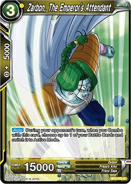 Zarbon, The Emperor's Attendant (BT1-101) [Galactic Battle] | Dragon's Lair Comics and Fantasy Houston TX
