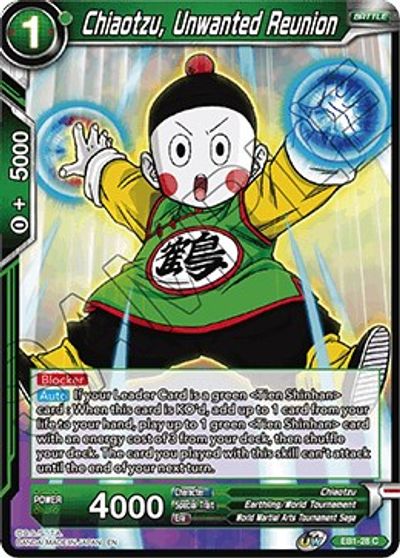 Chiaotzu, Unwanted Reunion (EB1-28) [Battle Evolution Booster] | Dragon's Lair Comics and Fantasy Houston TX