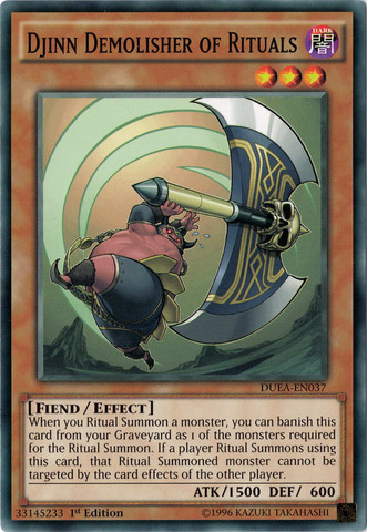 Djinn Demolisher of Rituals [DUEA-EN037] Common | Dragon's Lair Comics and Fantasy Houston TX