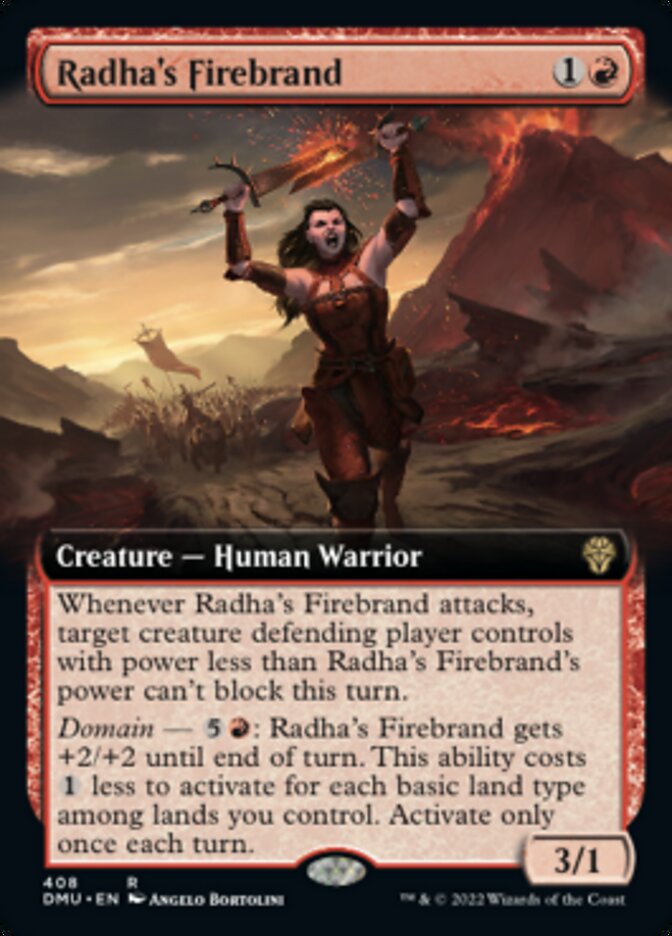 Radha's Firebrand (Extended Art) [Dominaria United] | Dragon's Lair Comics and Fantasy Houston TX