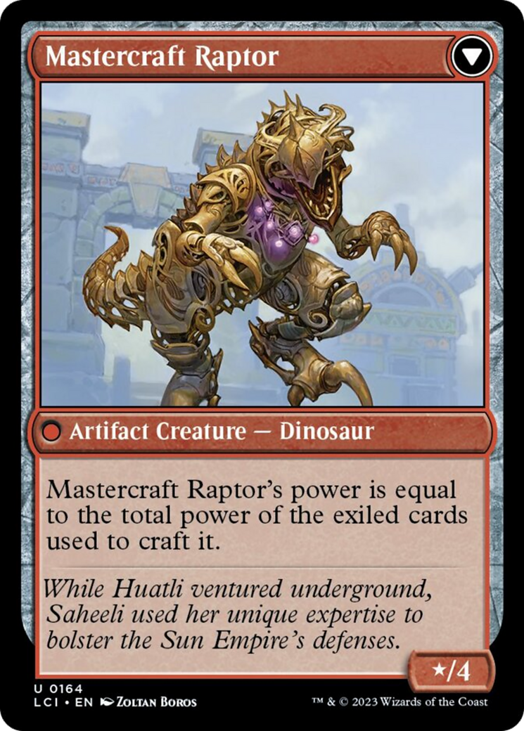 Saheeli's Lattice // Mastercraft Raptor [The Lost Caverns of Ixalan] | Dragon's Lair Comics and Fantasy Houston TX
