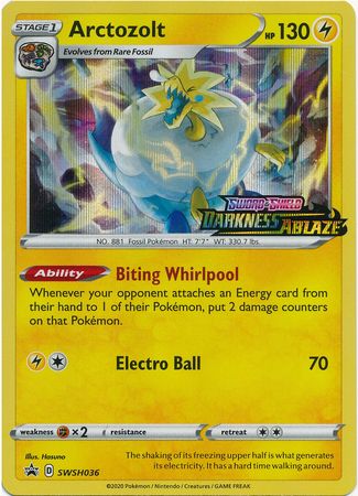 Arctozolt (SWSH036) (Prerelease Promo) [Sword & Shield: Black Star Promos] | Dragon's Lair Comics and Fantasy Houston TX