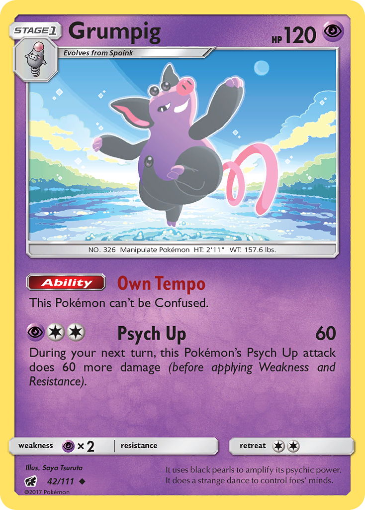 Grumpig (42/111) [Sun & Moon: Crimson Invasion] | Dragon's Lair Comics and Fantasy Houston TX