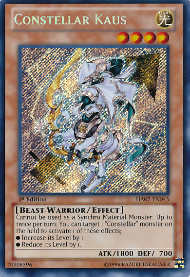 Constellar Kaus [HA07-EN045] Secret Rare | Dragon's Lair Comics and Fantasy Houston TX