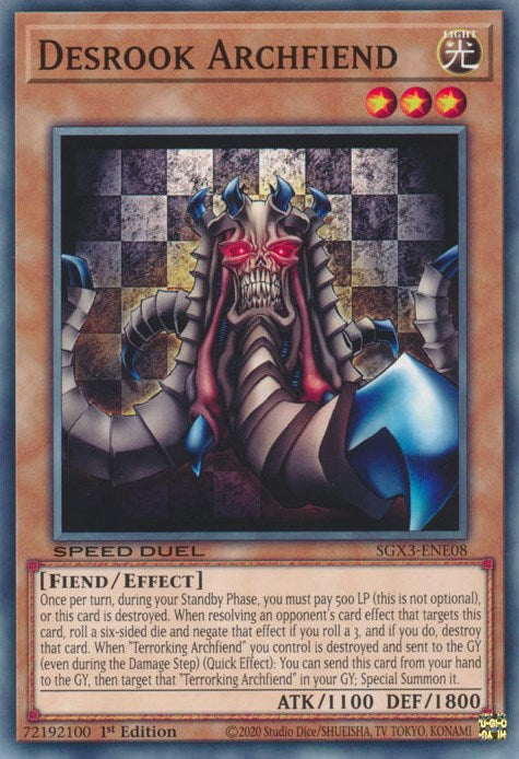 Desrook Archfiend [SGX3-ENE08] Common | Dragon's Lair Comics and Fantasy Houston TX