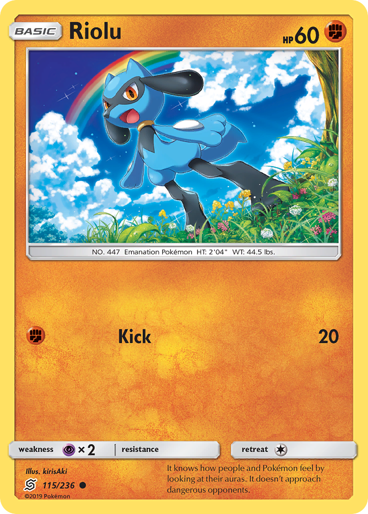 Riolu (115/236) [Sun & Moon: Unified Minds] | Dragon's Lair Comics and Fantasy Houston TX