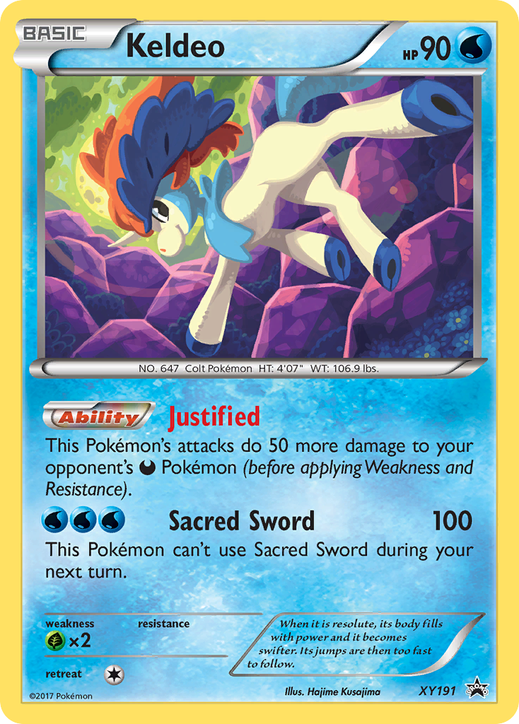 Keldeo (XY191) [XY: Black Star Promos] | Dragon's Lair Comics and Fantasy Houston TX