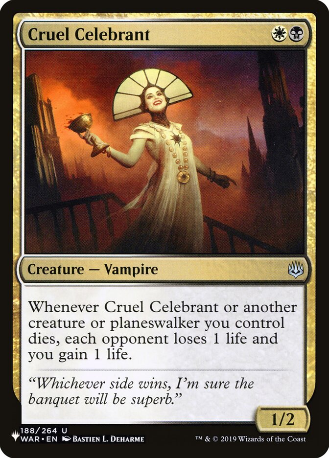 Cruel Celebrant [The List] | Dragon's Lair Comics and Fantasy Houston TX