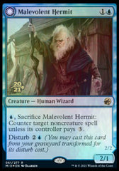 Malevolent Hermit // Benevolent Geist [Innistrad: Midnight Hunt Prerelease Promos] | Dragon's Lair Comics and Fantasy Houston TX