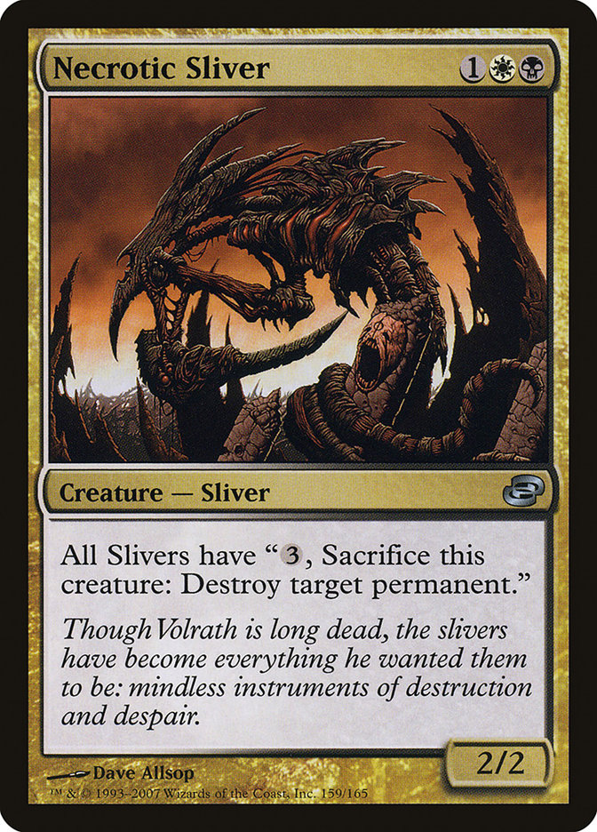 Necrotic Sliver [Planar Chaos] | Dragon's Lair Comics and Fantasy Houston TX
