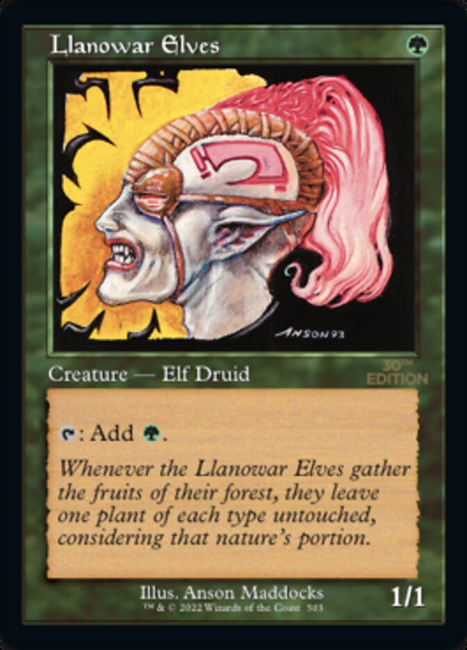 Llanowar Elves (Retro) [30th Anniversary Edition] | Dragon's Lair Comics and Fantasy Houston TX