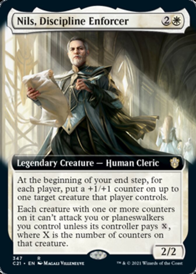 Nils, Discipline Enforcer (Extended Art) [Commander 2021] | Dragon's Lair Comics and Fantasy Houston TX