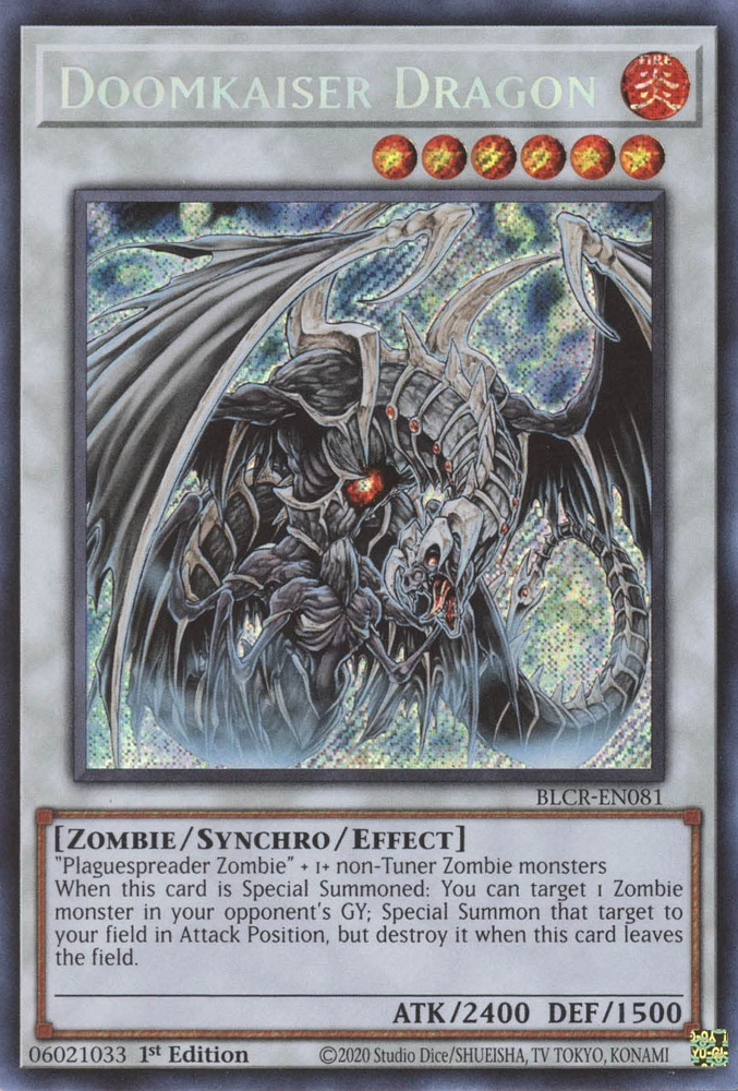 Doomkaiser Dragon [BLCR-EN081] Secret Rare | Dragon's Lair Comics and Fantasy Houston TX
