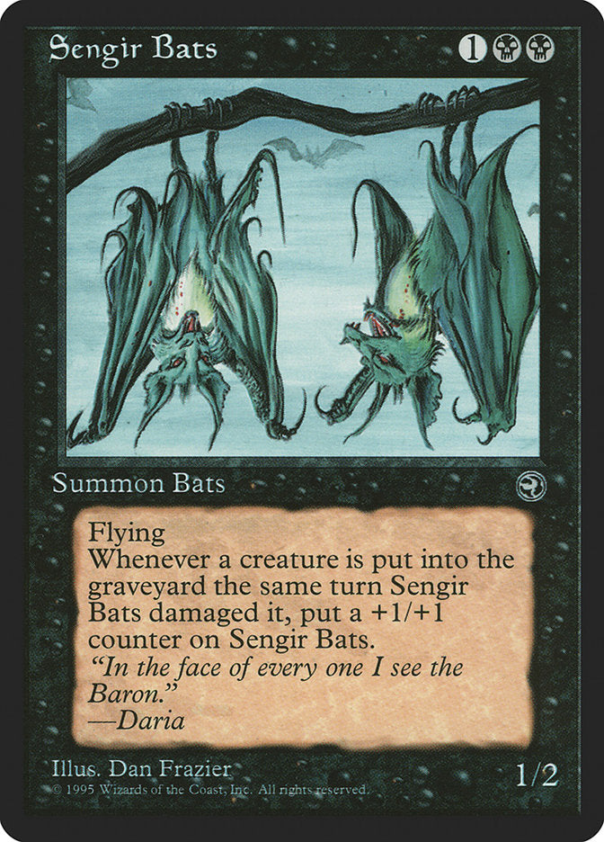 Sengir Bats (Daria Flavor Text) [Homelands] | Dragon's Lair Comics and Fantasy Houston TX
