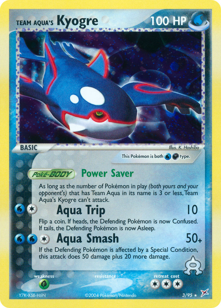 Team Aqua's Kyogre (3/95) (Theme Deck Exclusive) [EX: Team Magma vs Team Aqua] | Dragon's Lair Comics and Fantasy Houston TX