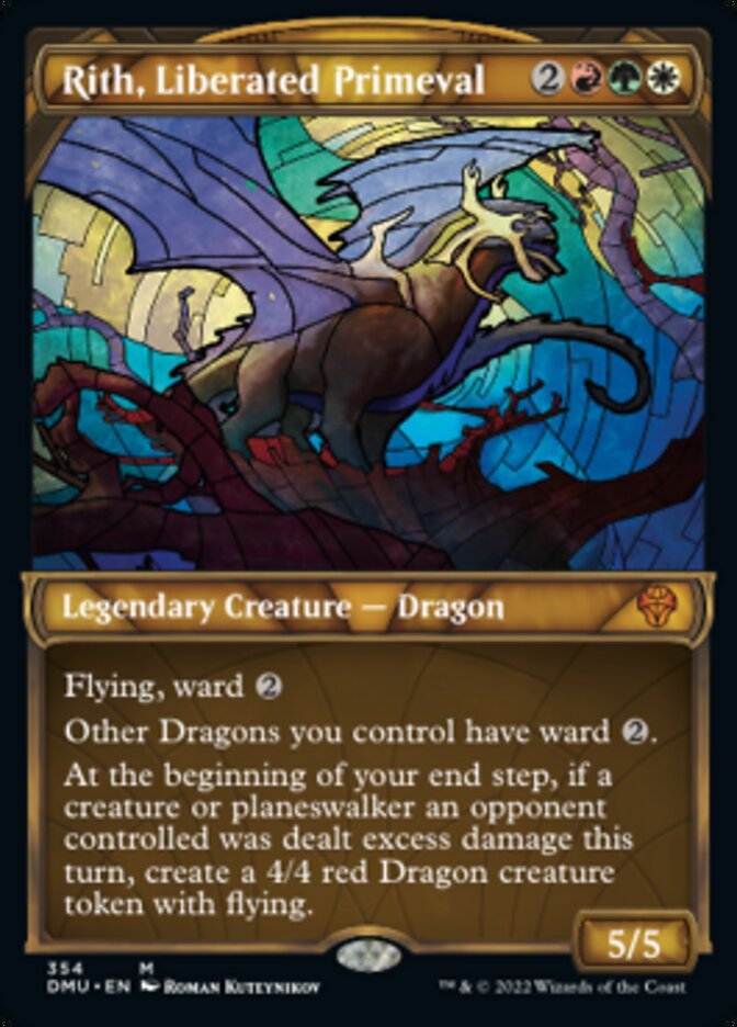 Rith, Liberated Primeval (Showcase Textured) [Dominaria United] | Dragon's Lair Comics and Fantasy Houston TX