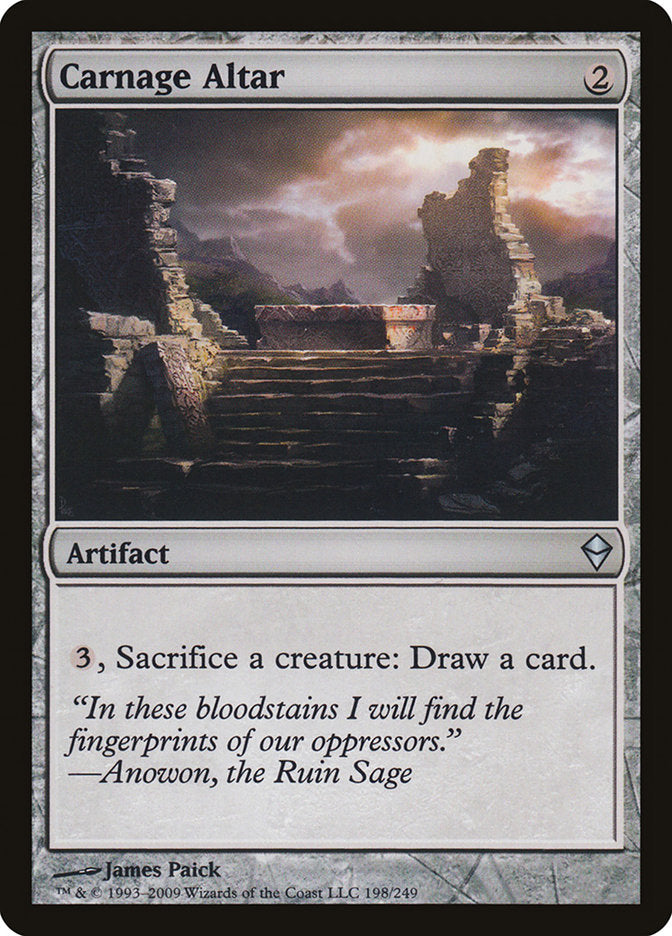 Carnage Altar [Zendikar] | Dragon's Lair Comics and Fantasy Houston TX