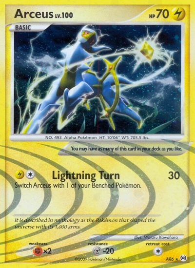 Arceus lv.100 (yellow) | Dragon's Lair Comics and Fantasy Houston TX