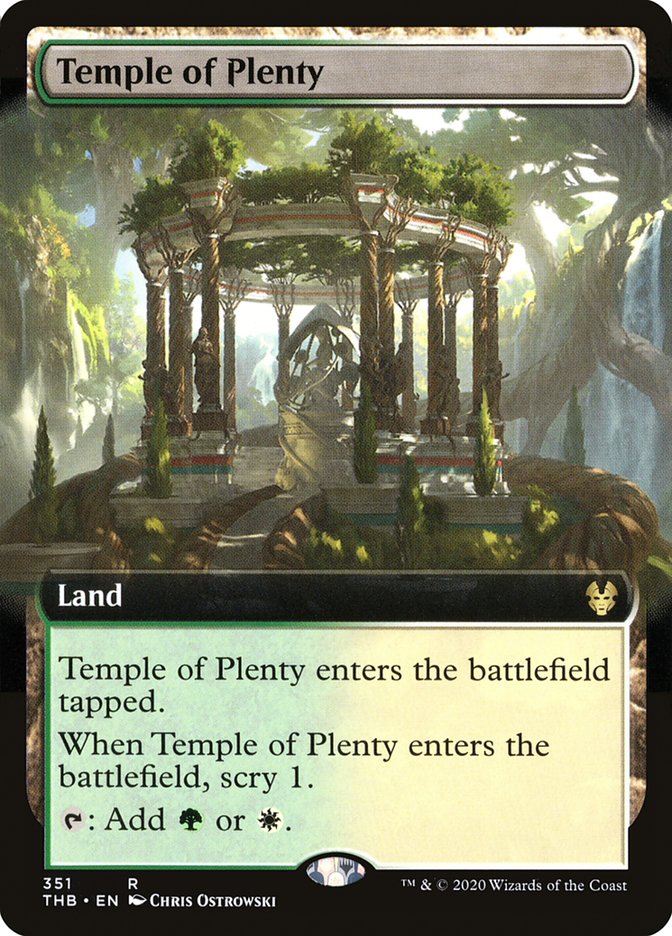 Temple of Plenty (Extended Art) [Theros Beyond Death] | Dragon's Lair Comics and Fantasy Houston TX
