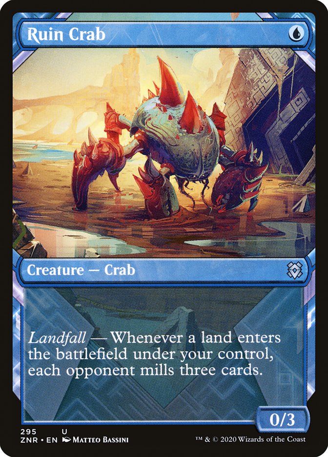 Ruin Crab (Showcase) [Zendikar Rising] | Dragon's Lair Comics and Fantasy Houston TX