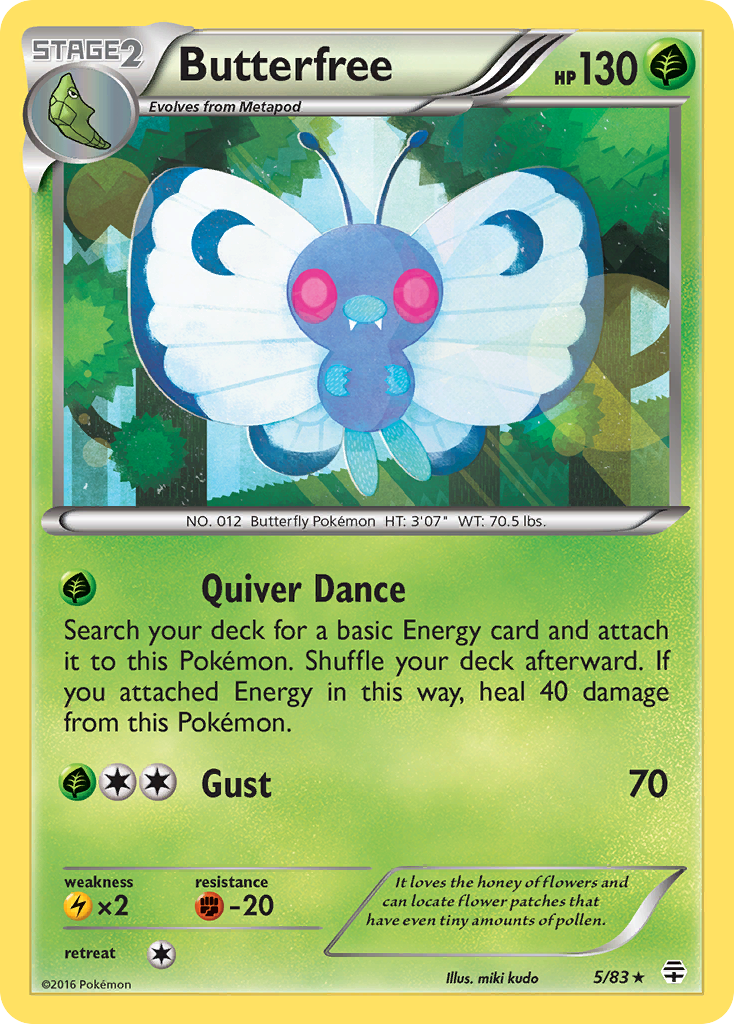 Butterfree (5/83) [XY: Generations] | Dragon's Lair Comics and Fantasy Houston TX
