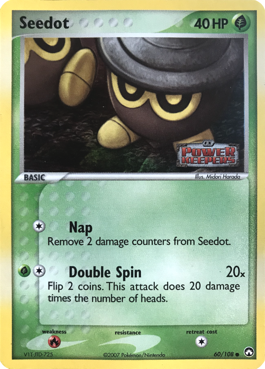 Seedot (60/108) (Stamped) [EX: Power Keepers] | Dragon's Lair Comics and Fantasy Houston TX